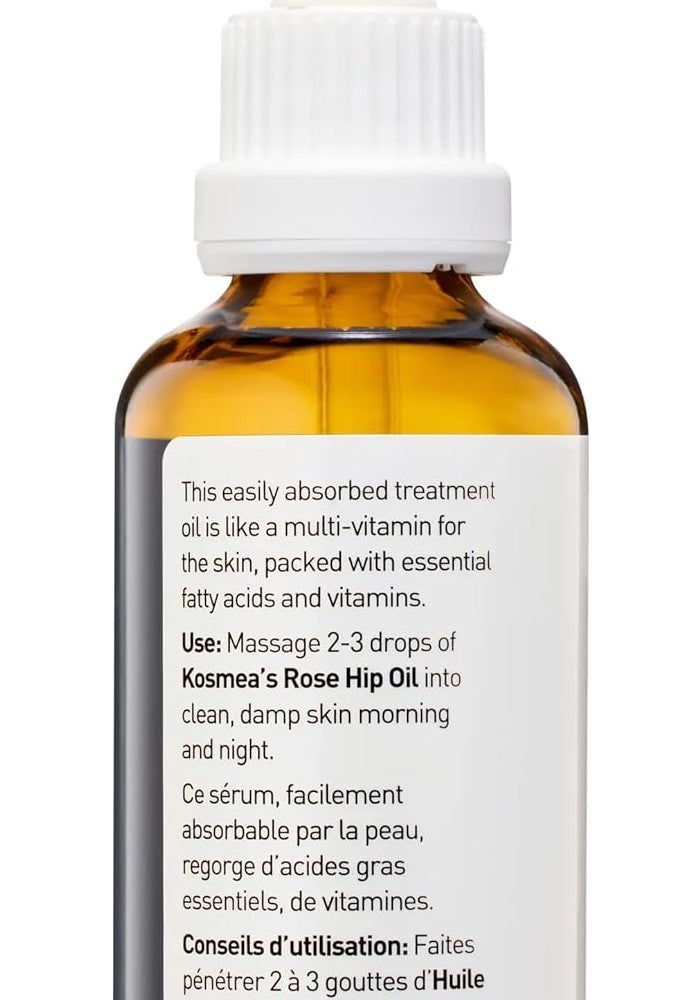 KOSMEA Certified Organic Rose Hip Oil - 42 ML - Image 4